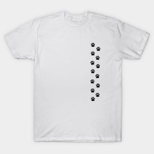 Tiny Paw Prints - black T-Shirt